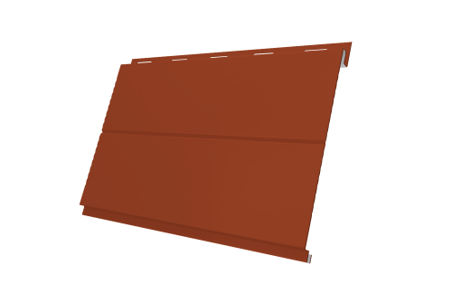 Вертикаль 0,2 line 0.5 Satin с пленкой RAL 8004 терракота