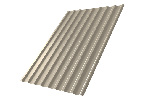 Профнастил С20R 0.45 PE RAL 1015 светлая слоновая кость