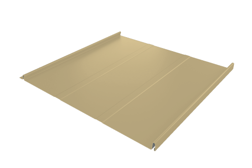 Фальц двойной стоячий Line Grand Line 0,45 PE с пленкой на замках RAL 1014 слоновая кость