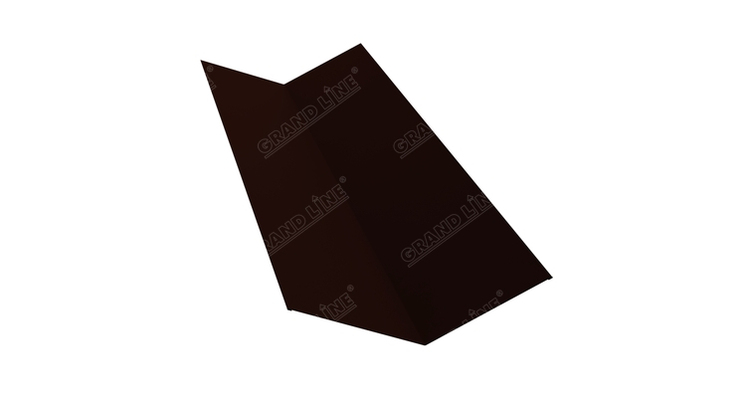Планка ендовы верхней 145х145 0,45 Drap с пленкой RR 32 темно-коричневый