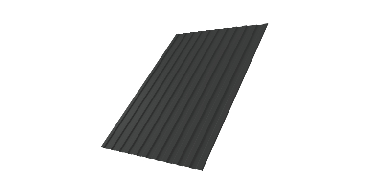 Профнастил С8А 0,5 Satin RAL 7016 антрацитово-серый