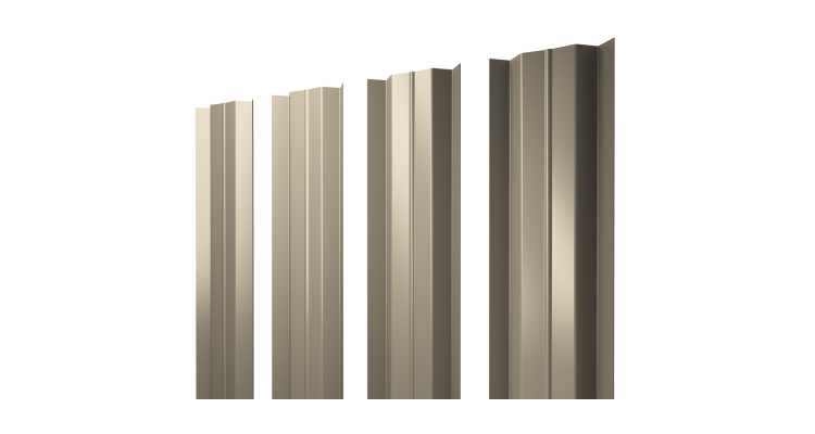 Штакетник М-образный В с прямым резом 0.45 PE RAL 1015 светлая слоновая кость