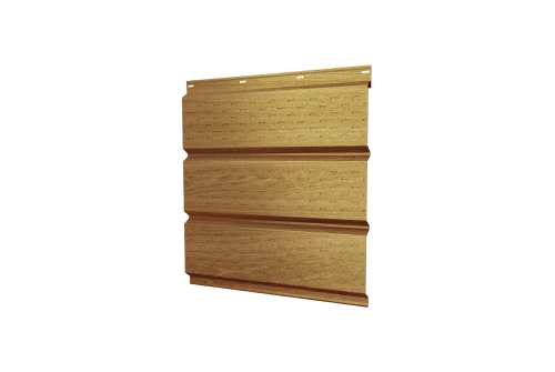 Софит металлический полная перфорация 0,45 Print Elite с пленкой Honey Wood TwinColor