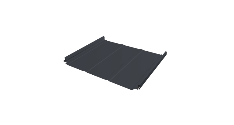 Кликфальц Pro Line Grand Line 0,5 PurLite Matt с пленкой на замках RAL 7024 мокрый асфальт