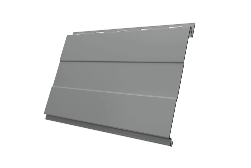 Вертикаль 0,2 prof 0.5 Satin с пленкой RAL 9006 бело-алюминиевый