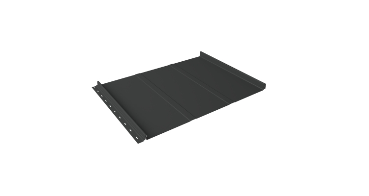 Кликфальц Line Grand Line 0.5 Satin Matt TX с пленкой на замках RAL 7016 антрацитово-серый