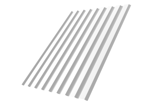 Профнастил С20А 0.7 PE RAL 9003 сигнальный белый