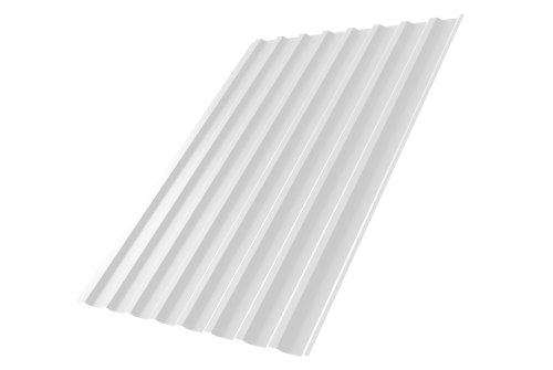 Профнастил С20В 0,45 PE RAL 9003 сигнальный белый