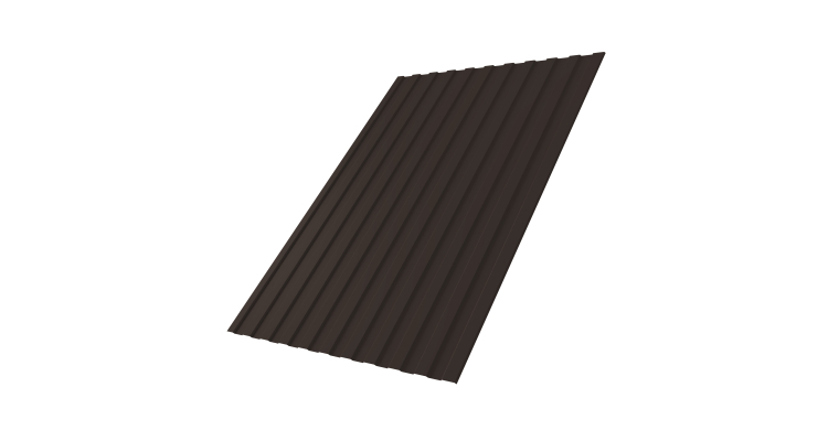 Профнастил С8A 0,5 Velur X RR 32 темно-коричневый