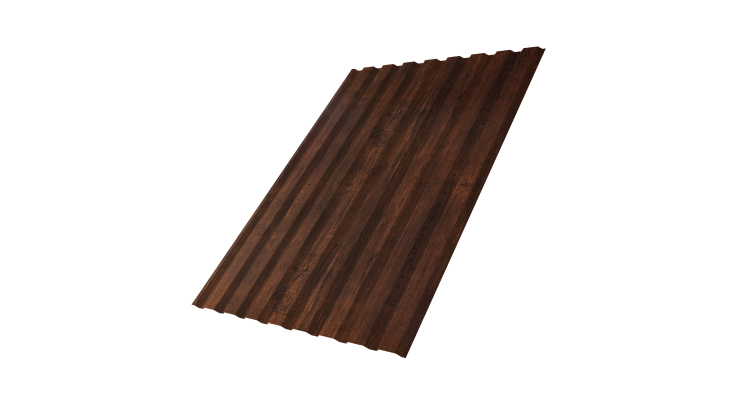 Профнастил С20A 0.45 Print-Double Premium Cherry Wood Dark F