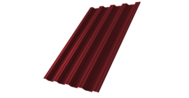 Профнастил НС44 0,5 Satin Matt TX RAL 3005 красное вино