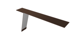 Планка карнизная фальц Grand Line 130х80 0,5 PE с пленкой RAL 8017 шоколад (3м)