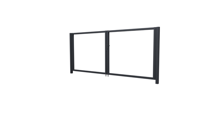 Ворота Жалюзи Texas 1.8х3.6 RAL 7024 без заполнения (ламель 150 мм)