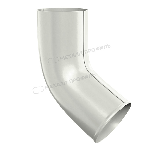 Колено сливное Металл Профиль GRANDSYSTEM D90х60 градусов RAL 9010