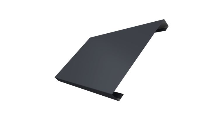 Ламель лицевая 200 забора жалюзи Texas 0.45 Drap TR с пленкой RAL 7024 мокрый асфальт