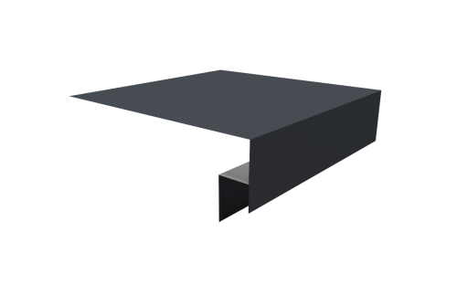 Планка околооконная сложная Экобрус Grand Line 200х50х25 0,45 Drap RAL 7024 мокрый асфальт (2м)