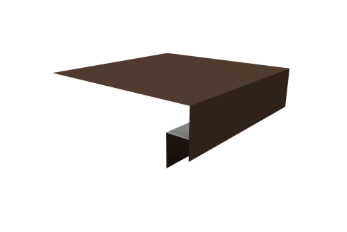 Планка околооконная сложная Экобрус Grand Line 200х50х25 0,5 Satin Matt RAL 8017 шоколад (2м)