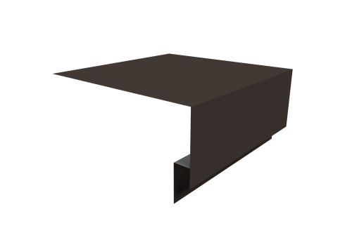 Планка околооконная сложная Экобрус Grand Line 200х75х25 0,5 Satin Matt RR 32 темно-коричневый (2м)