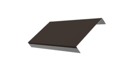 Ламель обратная 200 забора жалюзи Texas 0.5 Drap с пленкой RR 32 темно-коричневый