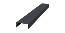 Крышка 30х15 жалюзи Texas 0,45 Drap TX RAL 7024 мокрый асфальт (2,5м)