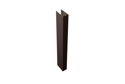 Стойка Texas для калиток и ворот 0,5 Velur X RAL 8017 шоколад (2,5м)