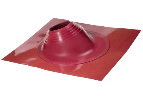 Проходной элемент MF угловой №2 (180-280мм) +240 силиконовый (металлический окрашенный фланец) красный