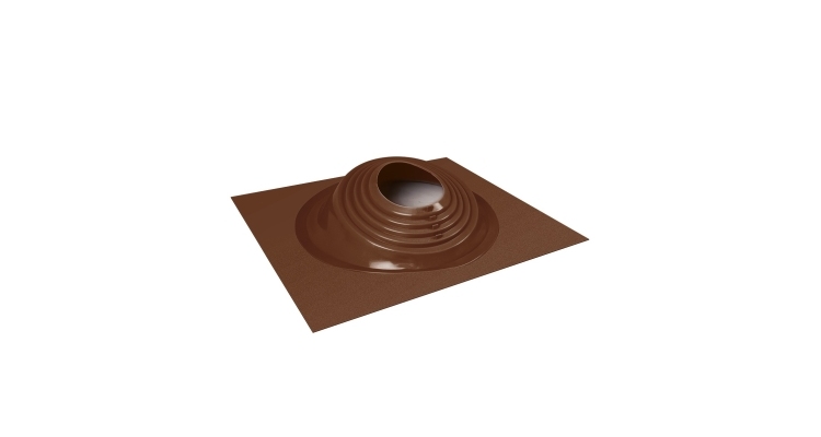 Проходной элемент MF CN угловой №4 (300-450 мм) +240 силиконовый (металлический окрашенный фланец) коричневый