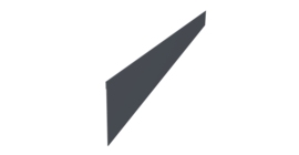 Ламель забора жалюзи Palermo стартовая/финишная для калиток и ворот 0,45 Drap TX RAL 7024 мокрый асфальт