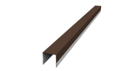 Планка вертикальная обратная для забора жалюзи Palermo 0,5 Drap TX RAL 8017 шоколад (1,8м)